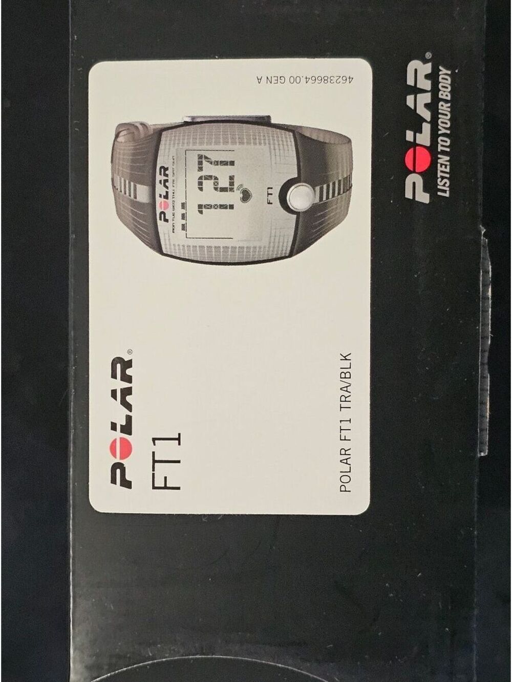 Polar FT1 Heart Rate Monitor Watch Black